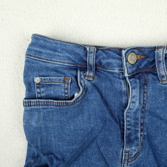 Pull and Bear Womens Short Shorts 0 Denim Classic Retro Summer Casual Stretch - Picture 2 of 10